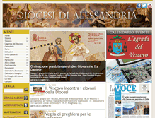 Tablet Screenshot of diocesialessandria.it